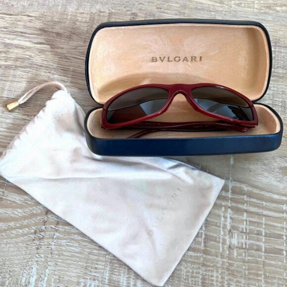 BVLGARI Burgundy Crystal Accent Sunglasses 8003-B 826 87 59 17-130 main image 13